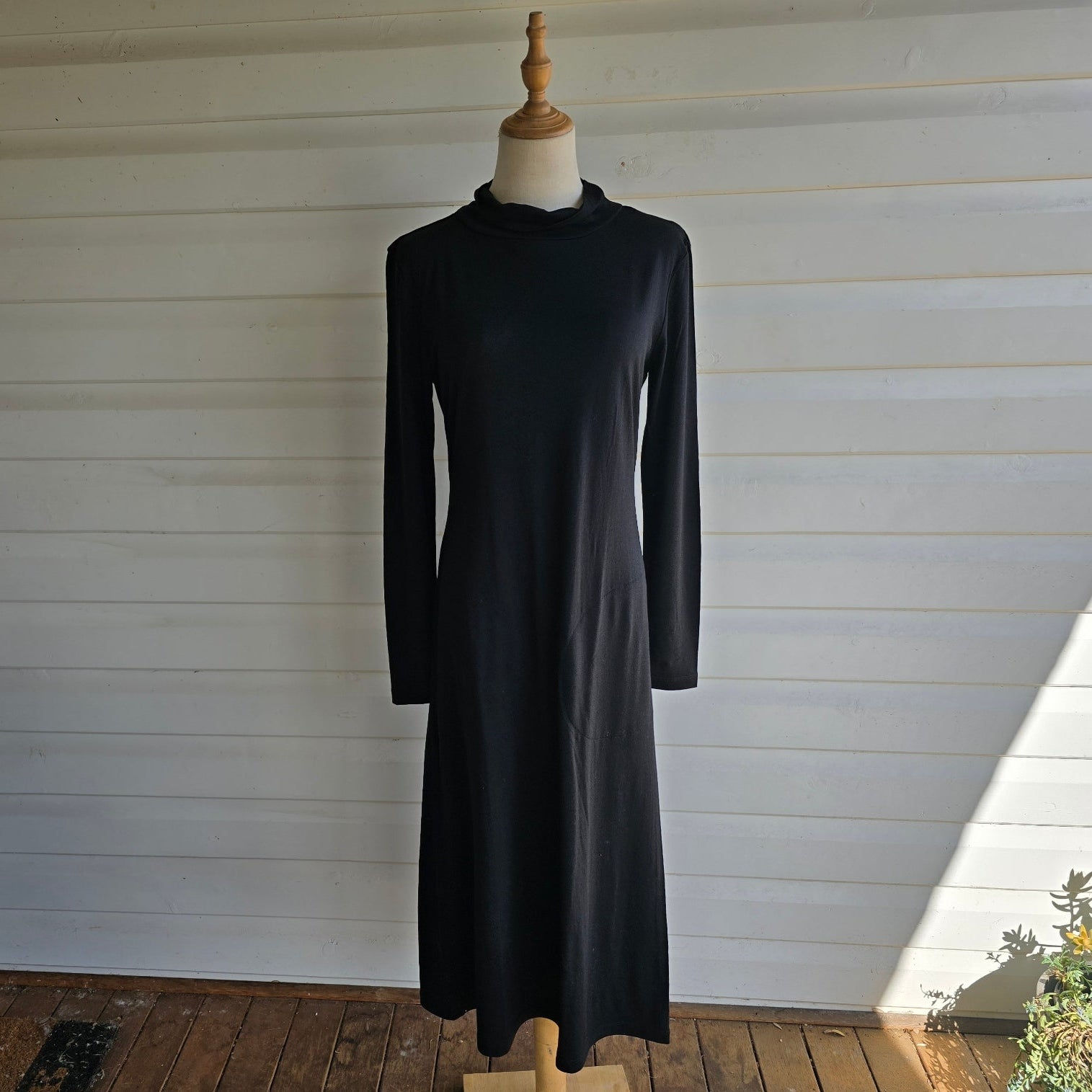 Black Sleepy Merino nightie