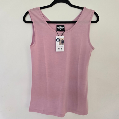 Dusty Pink  womens merino tank