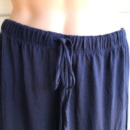 Men's / Unisex Sleep Pants WITH POCKETS| 100% Merino Wool Navy 170gsm