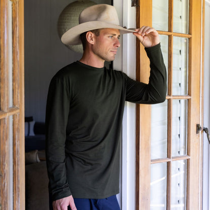 Men's Long Sleeve Tee |  100% Merino Wool