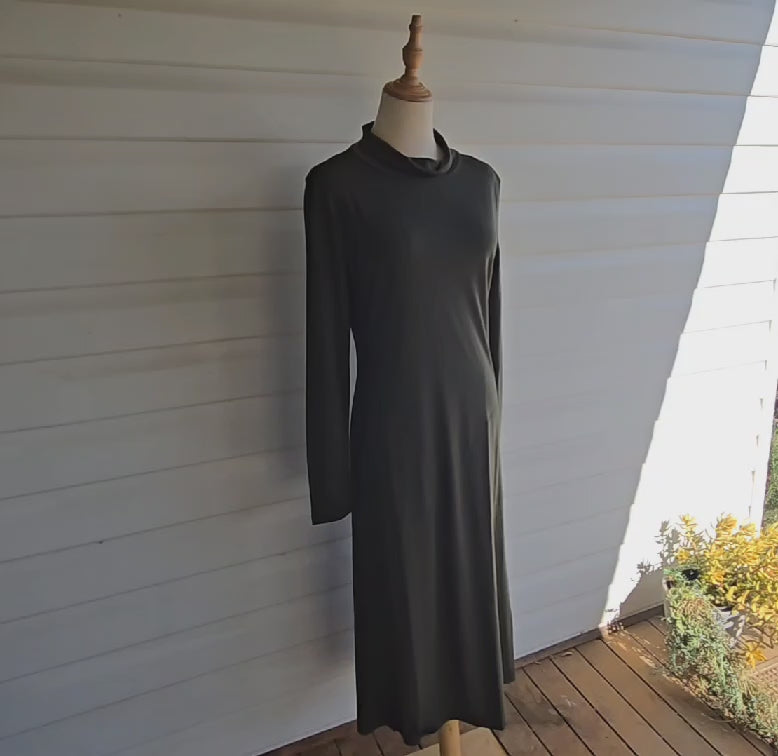 Merino nightie in Plantation