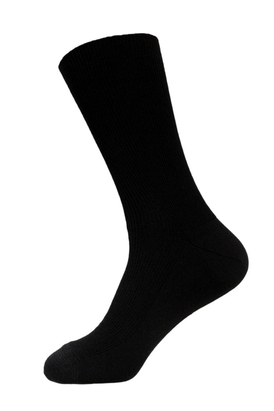 Merino sock- Alfred Black Loose Top