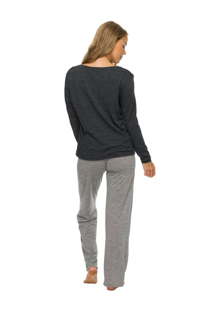 Women's Sleep Pants | 100% Merino Wool Grey Marle