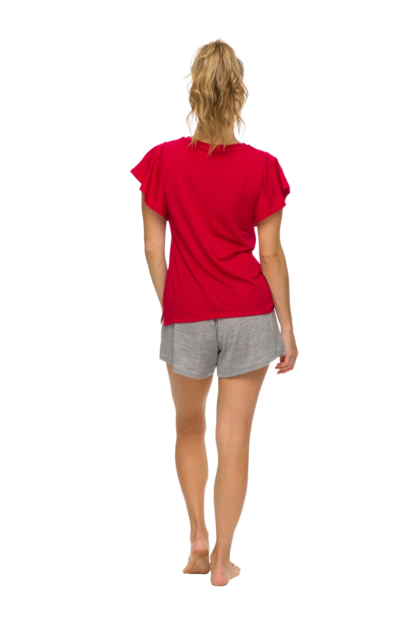 Women's Sleep Shorts | 100% Merino Wool Grey Marle
