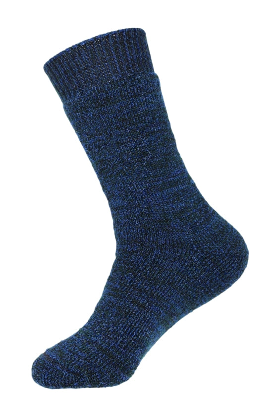 Merino sock- Max Black/Blue/Bottle