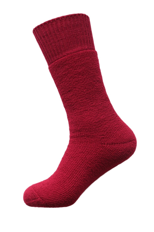 Merino sock- Roslyn Crimson Red