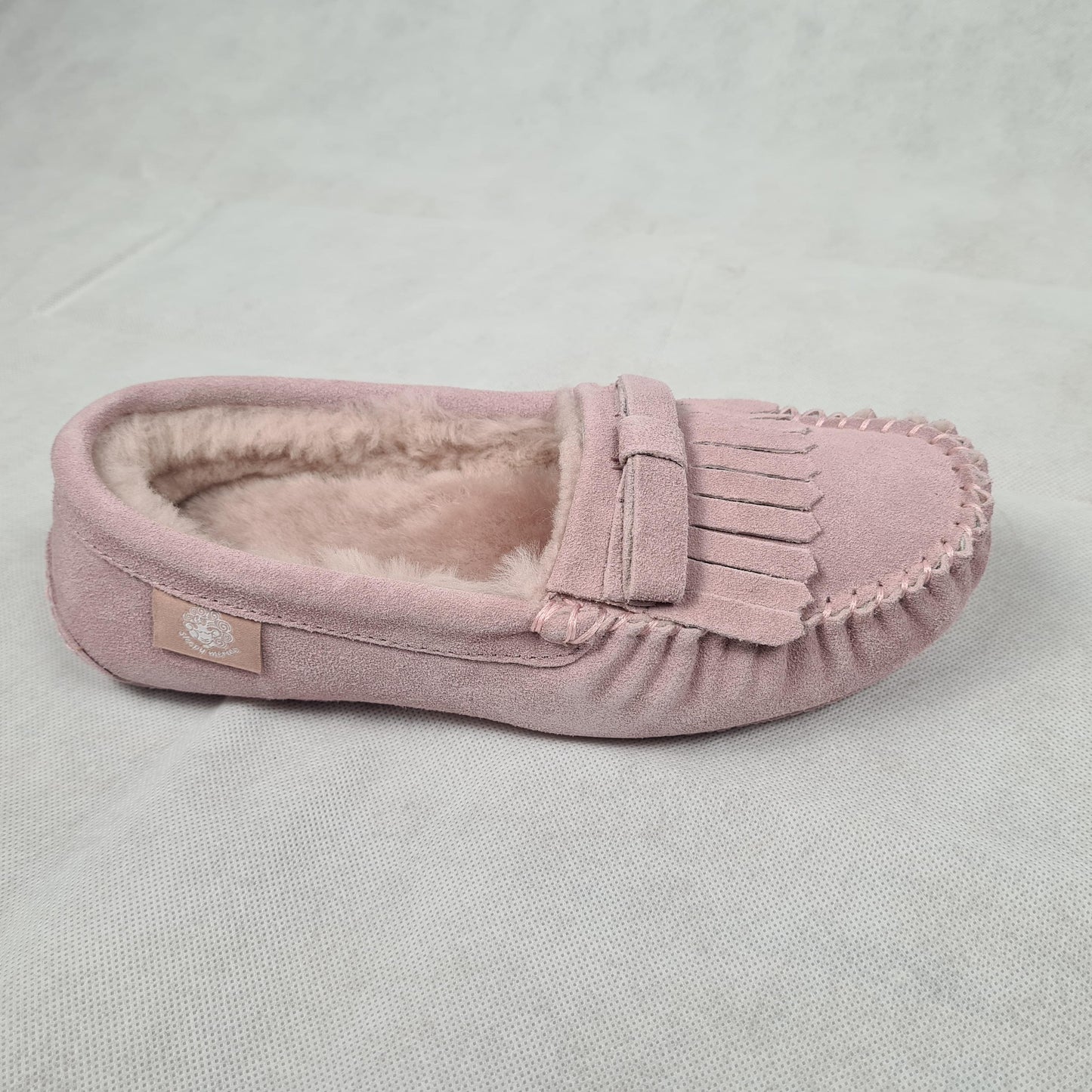 Ladies Moccasin-Australian Sheepskin Pink